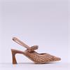 Hispanitas Giorgia Woven Slingback Heel - Caramel
